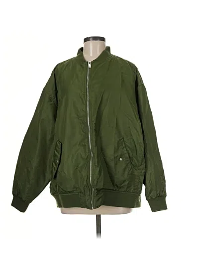 Pre-owned Forever 21 Jacket In Green