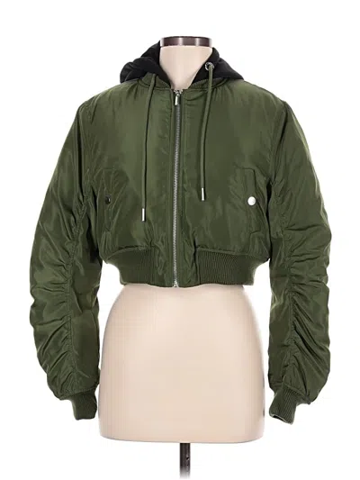 Pre-owned Forever 21 Jacket In Green