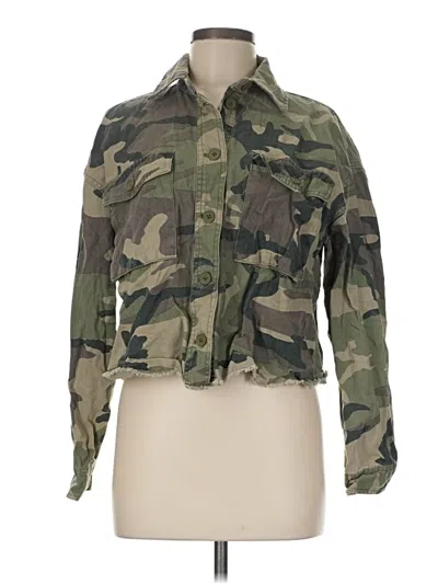 Pre-owned Forever 21 Jacket In Green