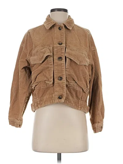 Pre-owned Forever 21 Jacket In Tan