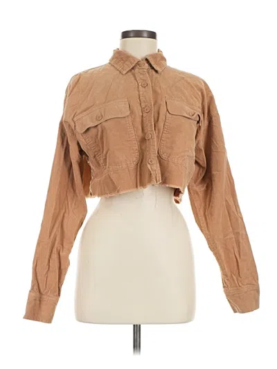 Pre-owned Forever 21 Jacket In Tan