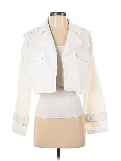 Pre-owned Forever 21 Jacket In White
