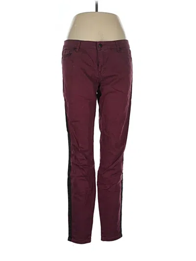 Pre-owned Forever 21 Jeans In Burgundy