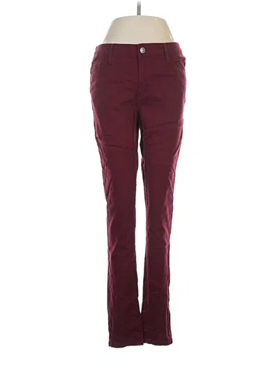 Pre-owned Forever 21 Jeans In Burgundy