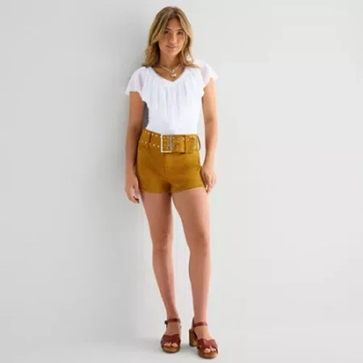 Forever 21 Juniors Womens Juniors Shortie Short In Brown