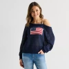 Forever 21 Juniors Womens Long Sleeve Pullover Sweater In Blue