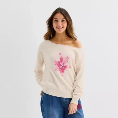 Forever 21 Juniors Womens Long Sleeve Pullover Sweater In White