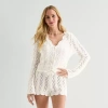 Forever 21 Juniors Womens Long Sleeve Pullover Sweater In White