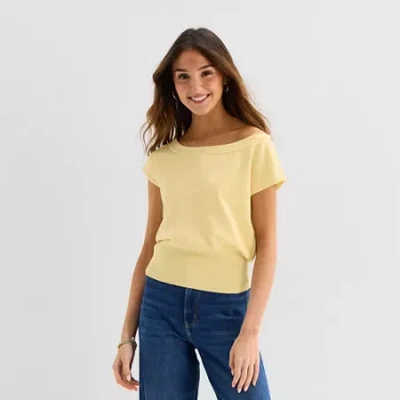 Forever 21 Juniors Womens Long Sleeve Pullover Sweater In Yellow