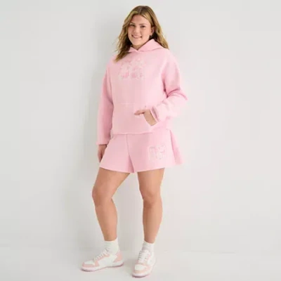 Forever 21 Juniors Womens Low Rise Plus Pull-on Short In Pink