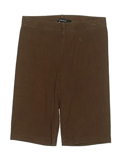 Pre-owned Forever 21 Khaki Shorts In Brown