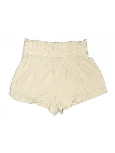 Pre-owned Forever 21 Khaki Shorts In Ivory