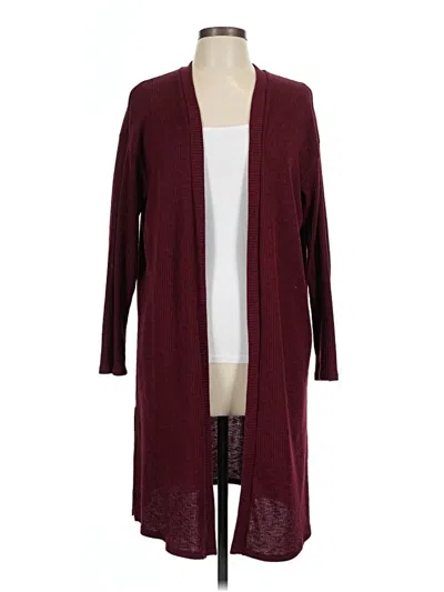 Pre-owned Forever 21 Kimono In Burgundy