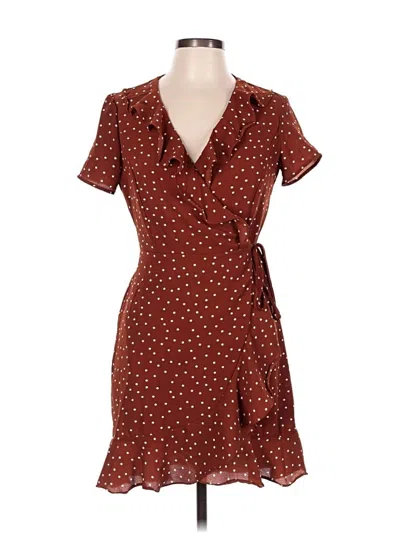 Pre-owned Forever 21 Kimono In Burgundy