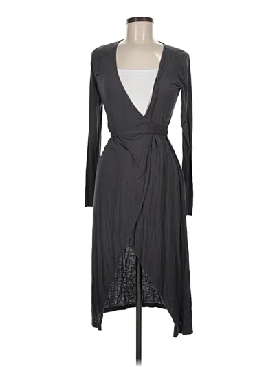 Pre-owned Forever 21 Kimono In Gray