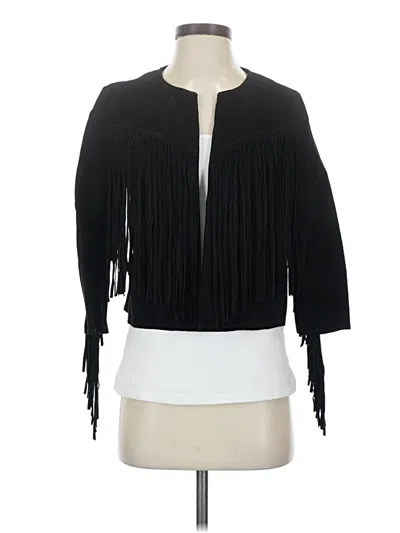 Pre-owned Forever 21 Leather Jacket In Black