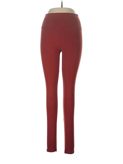 Pre-owned Forever 21 Leggings In Burgundy