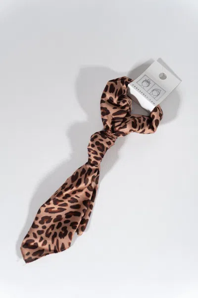 Forever 21 Leopard Print Head Wrap Scarf In Yellow