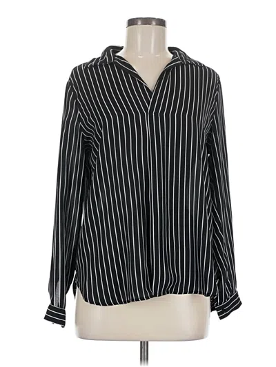 Pre-owned Forever 21 Long Sleeve Blouse In Black