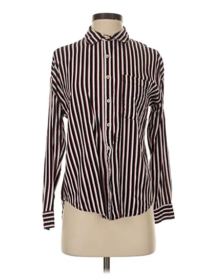 Pre-owned Forever 21 Long Sleeve Blouse In Black