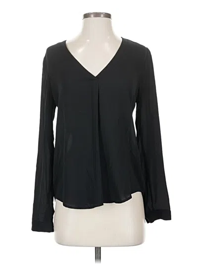 Pre-owned Forever 21 Long Sleeve Blouse In Black