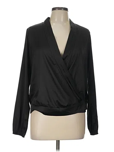 Forever 21 Long Sleeve Blouse In Black