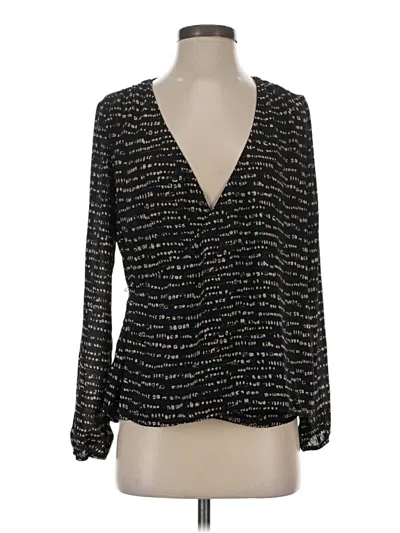 Pre-owned Forever 21 Long Sleeve Blouse In Black