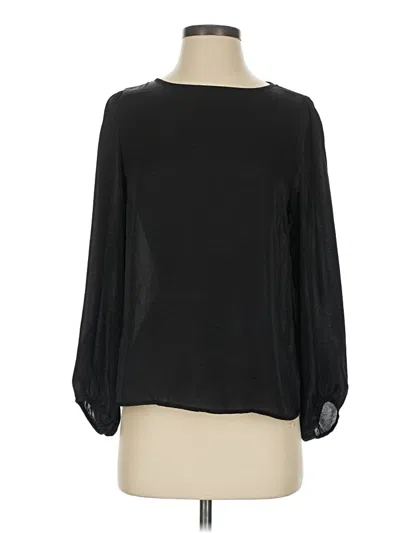 Pre-owned Forever 21 Long Sleeve Blouse In Black