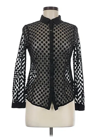 Pre-owned Forever 21 Long Sleeve Blouse In Black