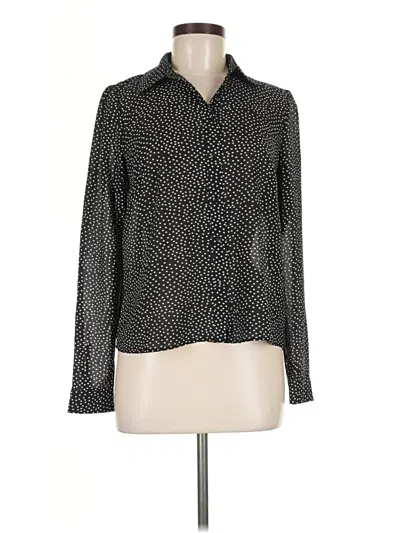 Pre-owned Forever 21 Long Sleeve Blouse In Black
