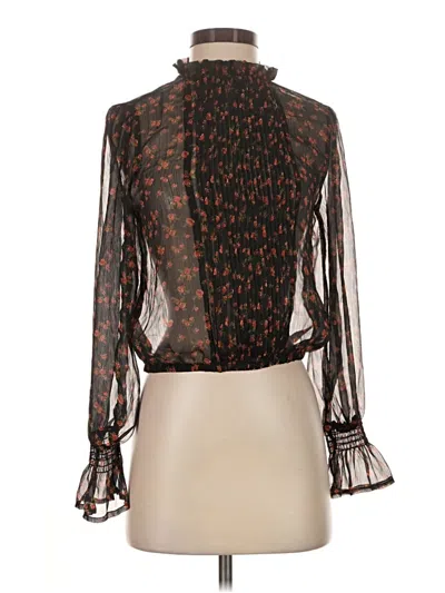 Pre-owned Forever 21 Long Sleeve Blouse In Brown