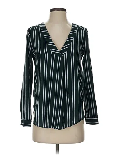 Pre-owned Forever 21 Long Sleeve Blouse In Green