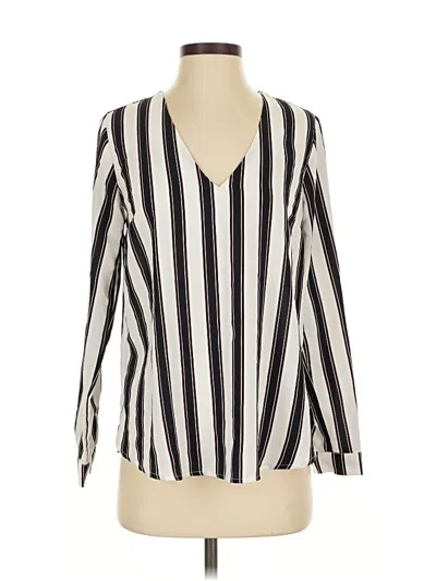 Pre-owned Forever 21 Long Sleeve Blouse In Ivory
