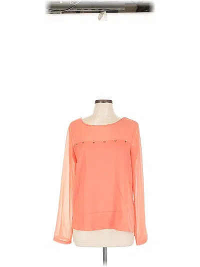 Pre-owned Forever 21 Long Sleeve Blouse In Orange