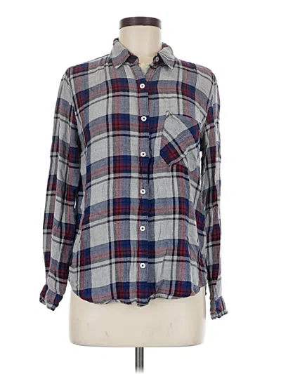 Pre-owned Forever 21 Long Sleeve Button Down Shirt In Gray