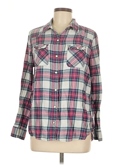 Pre-owned Forever 21 Long Sleeve Button Down Shirt In Pink