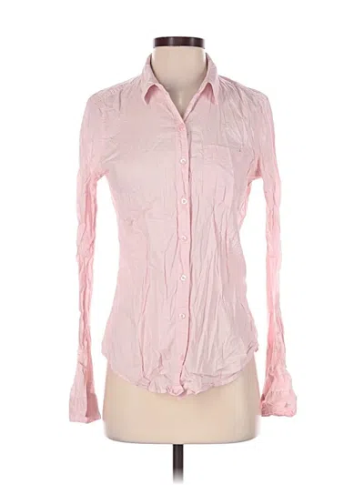Pre-owned Forever 21 Long Sleeve Button Down Shirt In Pink