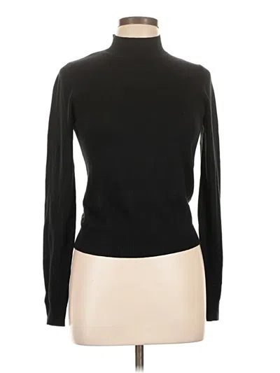 Pre-owned Forever 21 Long Sleeve Top Black Turtleneck Tops
