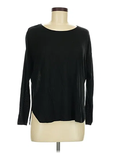 Pre-owned Forever 21 Long Sleeve T-shirt In Black