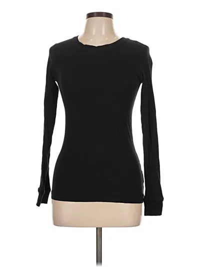 Pre-owned Forever 21 Long Sleeve T-shirt In Black