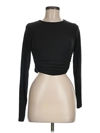 Pre-owned Forever 21 Long Sleeve T-shirt In Black
