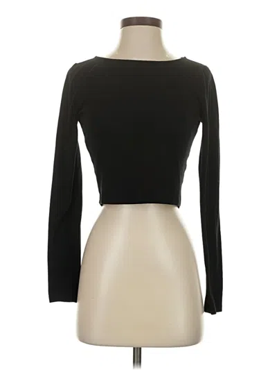 Pre-owned Forever 21 Long Sleeve T-shirt In Black