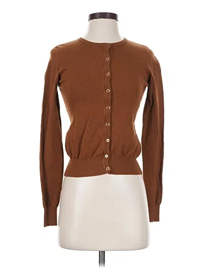 Pre-owned Forever 21 Long Sleeve T-shirt In Brown