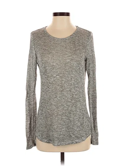 Pre-owned Forever 21 Long Sleeve T-shirt In Gray