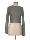 Forever 21 Long Sleeve T-shirt In Gray