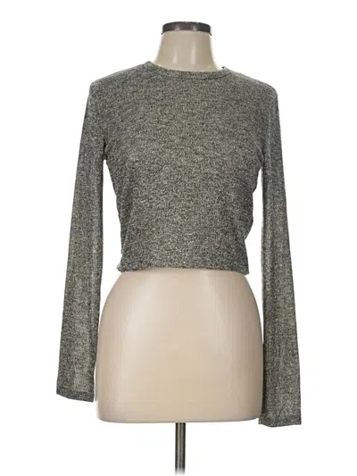 Forever 21 Long Sleeve T-shirt In Gray