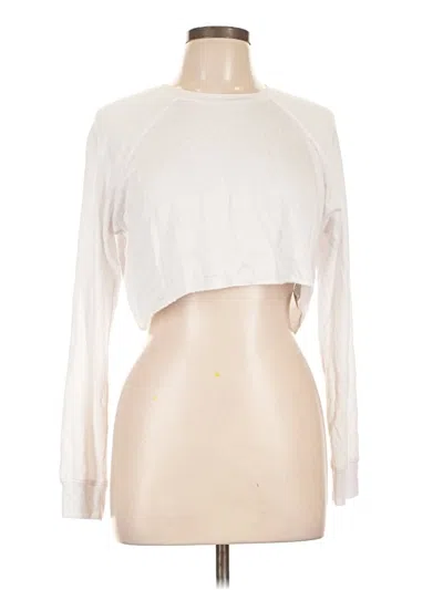 Pre-owned Forever 21 Long Sleeve T-shirt In Ivory