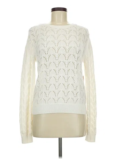 Forever 21 Long Sleeve T-shirt In White