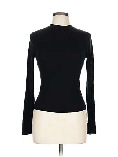Pre-owned Forever 21 Long Sleeve Turtleneck In Black