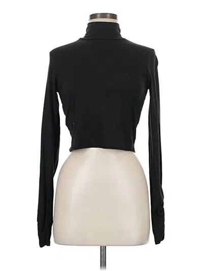 Pre-owned Forever 21 Long Sleeve Turtleneck In Black